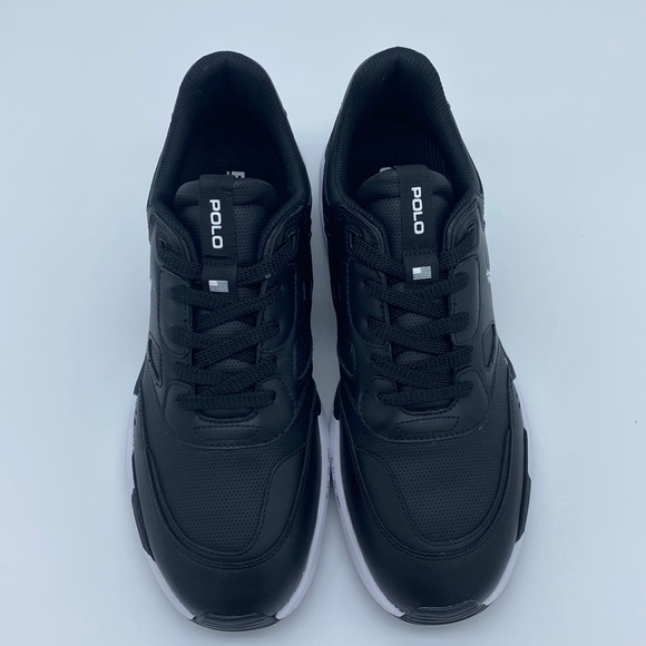 NWT Polo Ralph Lauren Men's Jogger Leather-Panel Sneakers Size 10 - Picture 6 of 11